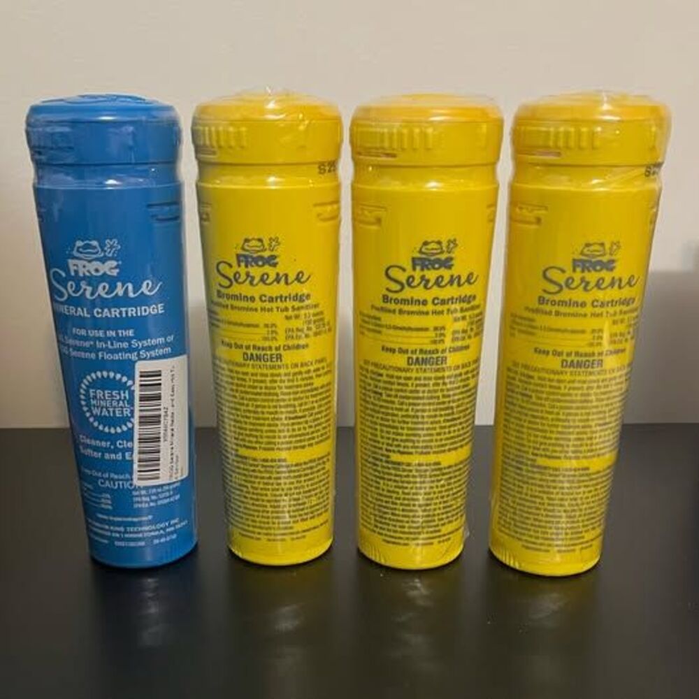 Spa FROG Serene Cartridge Refill Kit 1-Mineral Cartridge + 3 Bromine Cartridges